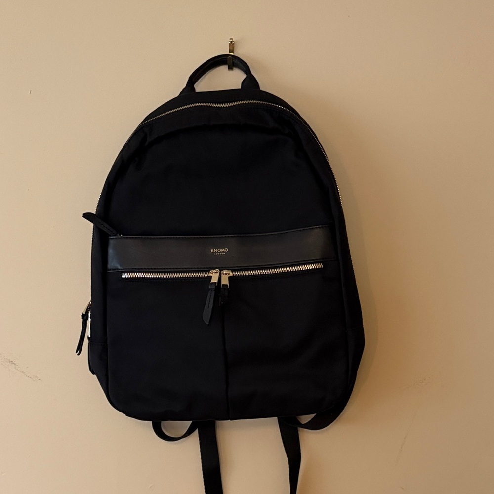 Knomo Beauchamp Black Nylon Backpack